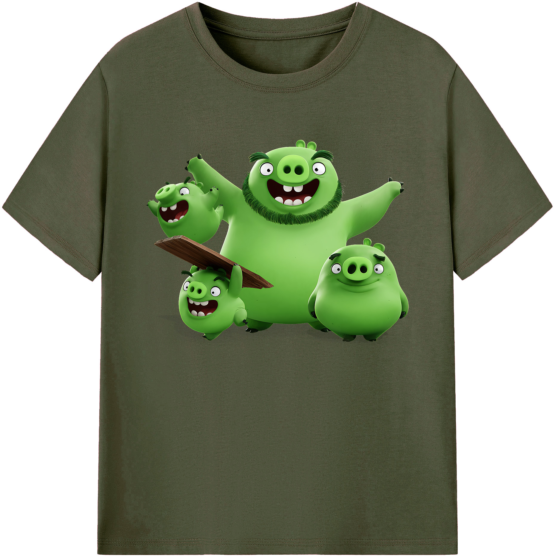 （画像用） Angry Birds アングリーバード 綿100％ メンズ半袖Tシャツ｜肌触りやわらか＆通気性